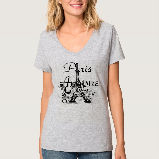 Der T - Shirt Parisjedermann Frauen. (Vorderseite)