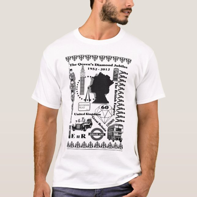 Der T - Shirt Queens Diamond Jubilee (Vorderseite)