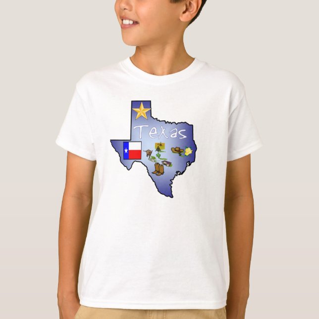 Der T - Shirt Texas-Kindes (Vorderseite)