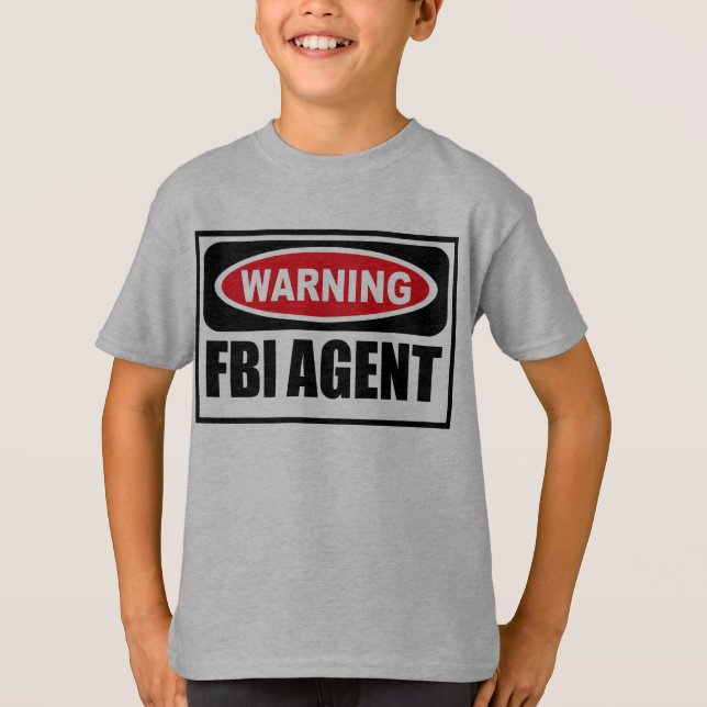 Der T - Shirt warnenden FBI-AGENT Kindes (Vorderseite)