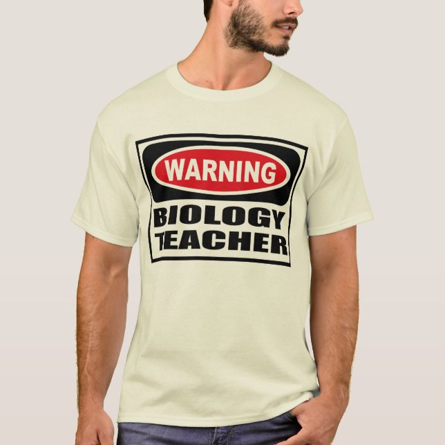Der T - Shirt warnender BIOLOGIE-LEHRER Männer (Vorderseite)