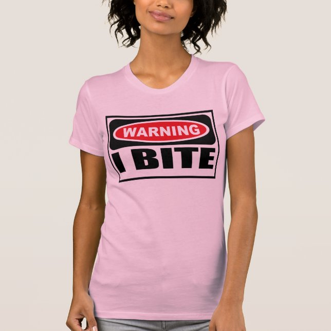 Der T - Shirt warnender i-BISS Frauen (Vorderseite)