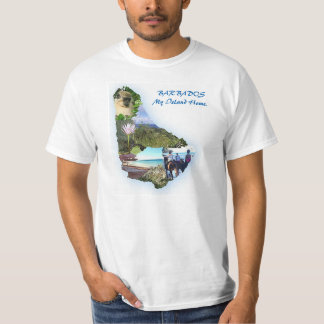 Der T - Shirt XL der Barbados-Karten-Männer
