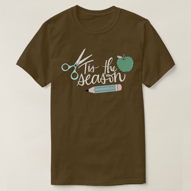 Der T - Shirt "Zurück zur Schule" (Design vorne)