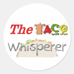 Der TacoWhisperer Runder Aufkleber