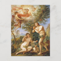 Der Tadel von Adam und Eva Biblische Religiöse Kun