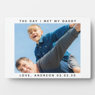 Der Tag, an dem ich mein Daddy Foto kennenlernte Fotoplatte