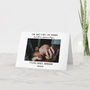 Der Tag, an dem ich mein Daddy-Foto zum ersten Vat Karte