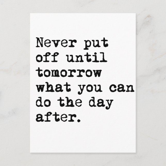 Der Tag danach Postkarte (Vorderseite)