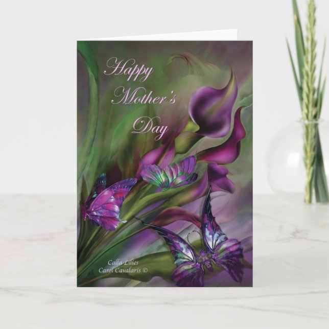 Der Tag der Calla-Lilien-Mutter ArtCard Karte (Vorderseite)