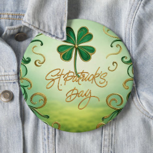 Der Tag der Clover Saint Patrick Button