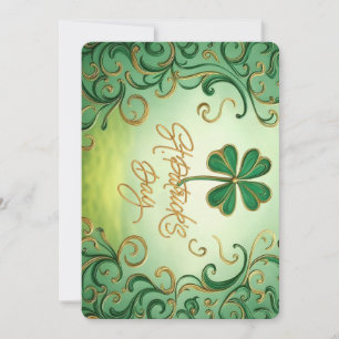 Der Tag der Clover Saint Patrick Feiertagskarte