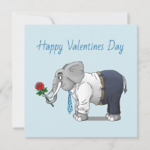 Der Tag der Elefanten mit dem Glück der Valentine