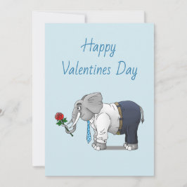 Der Tag der Elefanten mit dem Glück der Valentine Feiertagskarte