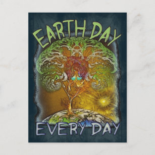 Der Tag der Erde ist jeder Tag Postkarte