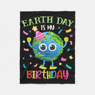 Der Tag der Erde ist mein Geburtstag pro Umgebung Fleecedecke