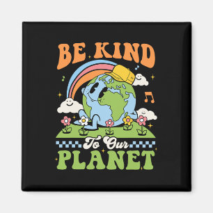 Der Tag der Erde ist nett zu unserem Planeten Retr Magnet