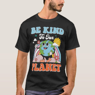 Der Tag der Erde ist nett zu unserem Planeten Retr T-Shirt