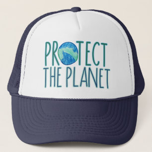 Der Tag der Erde schützt jeden Tag den Planeten Truckerkappe