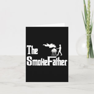Der Tag der Grillen der Raucher-Vater, der die Gri Karte