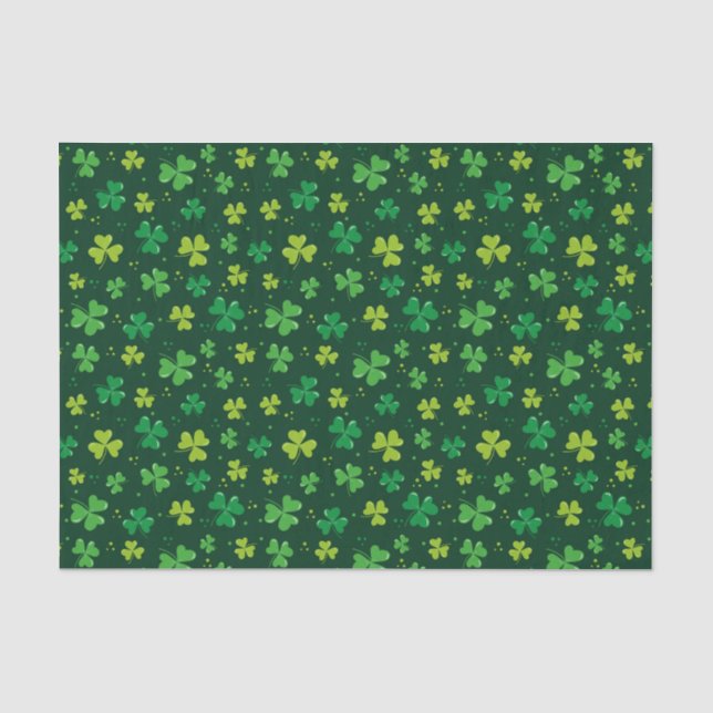 Der Tag der grünen Abdeckung St. Patrick's Day Seidenpapier (Vorderseite)