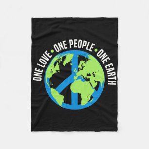 Der Tag der Liebe des Planeten Erde Fleecedecke