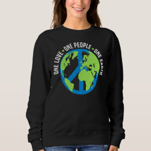 Der Tag der Liebe des Planeten Erde Sweatshirt