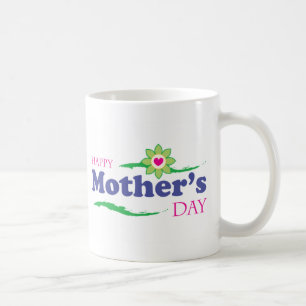 Der Tag der Mutter - Blumen-Herz Tasse