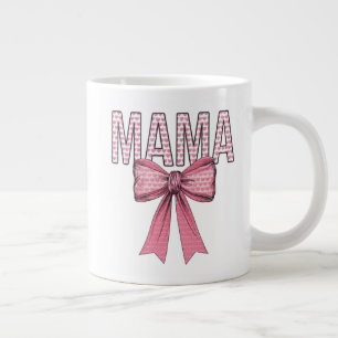 "Der Tag der Mutter des rosa Herzens Jumbo-Tasse