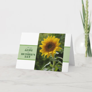Der Tag der Mutter für Tante Superb Sunflower Card Karte