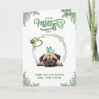 Der Tag der Mutter Niedlicher Mops individuell anp