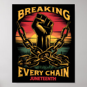 Der Tag der schwarzen Freiheit im Jungsteinzel bri Poster