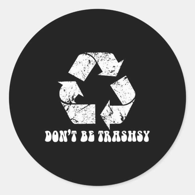 Der Tag der Sonne Recycelnd Natur Runder Aufkleber (Vorderseite)