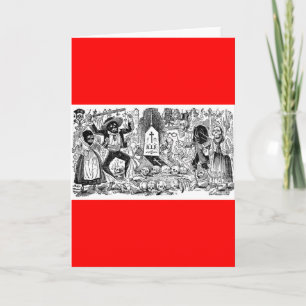 Der Tag der Toten, Mexiko. Circa frühem 1900's Karte