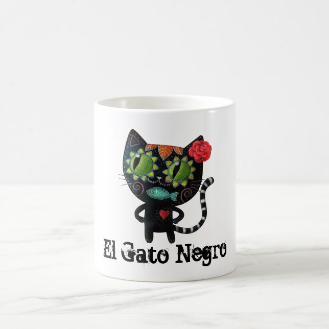 Der Tag der toten schwarzen Katze Kaffeetasse (Mittel)