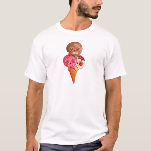 Der Tag der toten Zuckerschädel-Eiscreme T-Shirt
