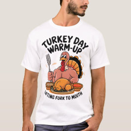 Der Tag der Türkei wärmt auf der Weggabel bis Mund T-Shirt