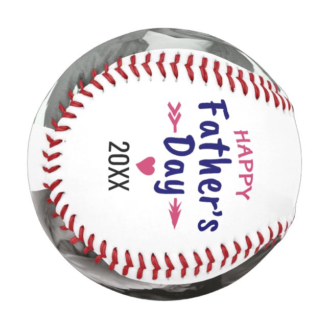 Der Tag des glücklichen Vaters mit Fotos Baseball (Vorderseite Links)