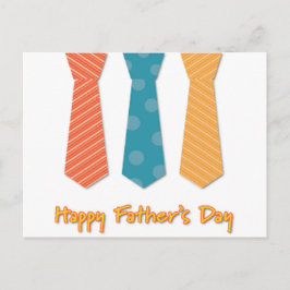 Der Tag des glücklichen Vaters mit Krawatte Postkarte