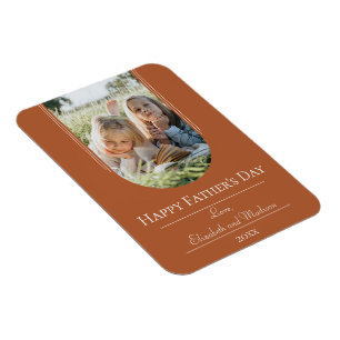 Der Tag des modernen Fotos   Burnt Orange Magnet