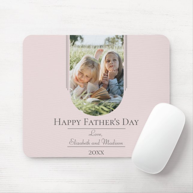 Der Tag des modernen Fotos | Rosa Mousepad (Mit Mouse)