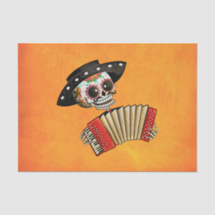Der Tag des toten Skelett-EL-Mariachis Seidenpapier