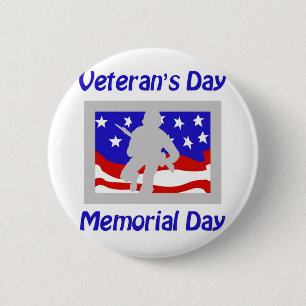 Der Tag des Veterans/Volkstrauertag Button