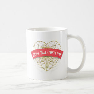 Der Tag Goldkunst-Deko-Herzvalentines Tasse