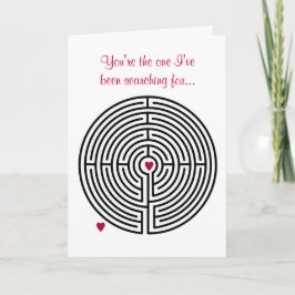 Der Tag Labyrinth-Liebevalentines Feiertagskarte