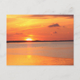 Der Tag rutscht in die Nachtpostkarte Postkarte