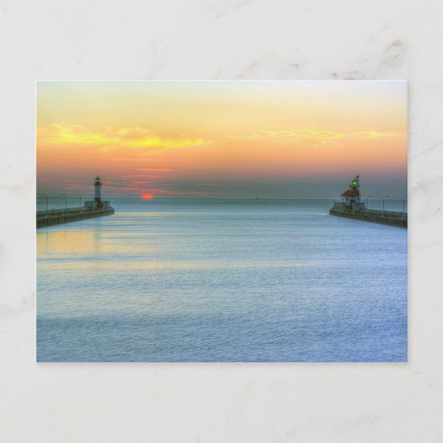 Der Tag steht bevor Postkarte (Vorderseite)