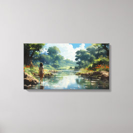 Der Tag über die Welt jenseits der Grenzen Leinwanddruck