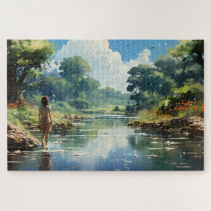 Der Tag über die Welt jenseits der Grenzen Puzzle