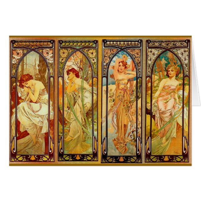 Der Tag - von Alphonse Mucha (Vorderseite (Horizontal))